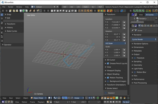 Bforartists,3D��ģ����