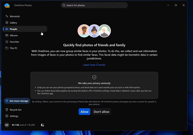 Win11静默安装OneDrive Photos事件回应:微软确认部分推送,澄清人脸数据隐私争议