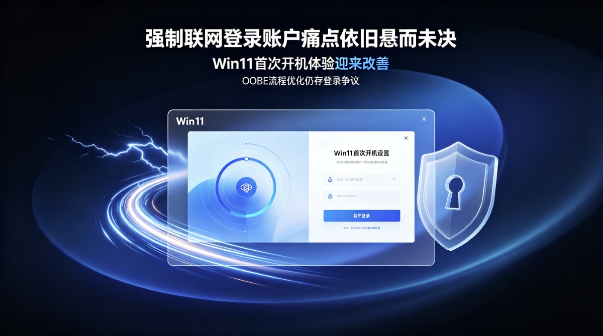 Win11首次开机体验迎来改善,强制联网登录账户痛点依旧悬而未决