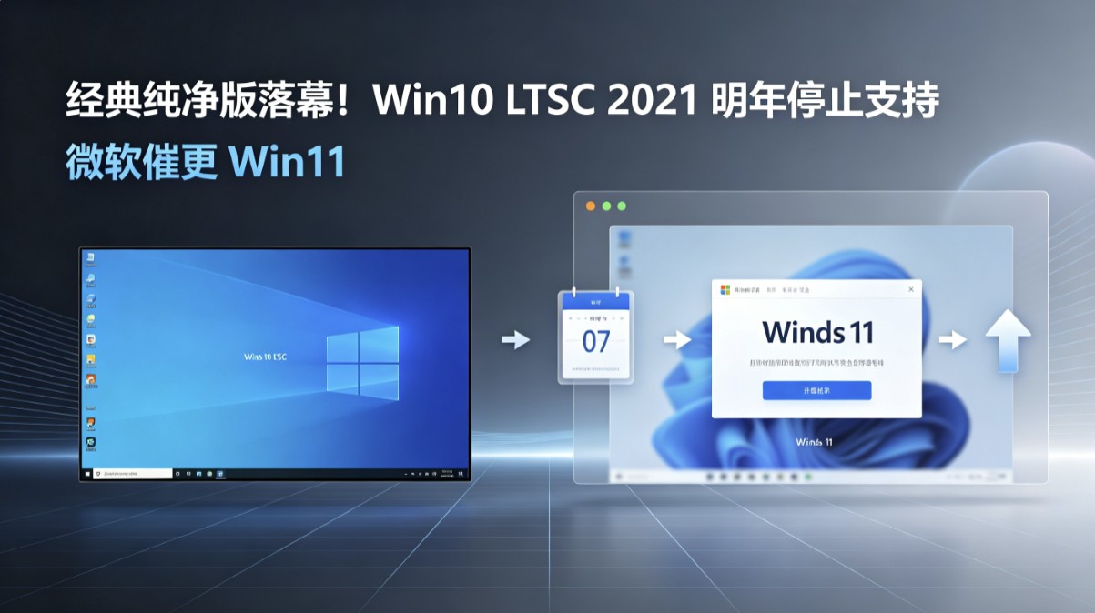 ���䴿������Ļ��Win10 LTSC 2021 ����ֹ֧ͣ�֣�΢���߸� Win11