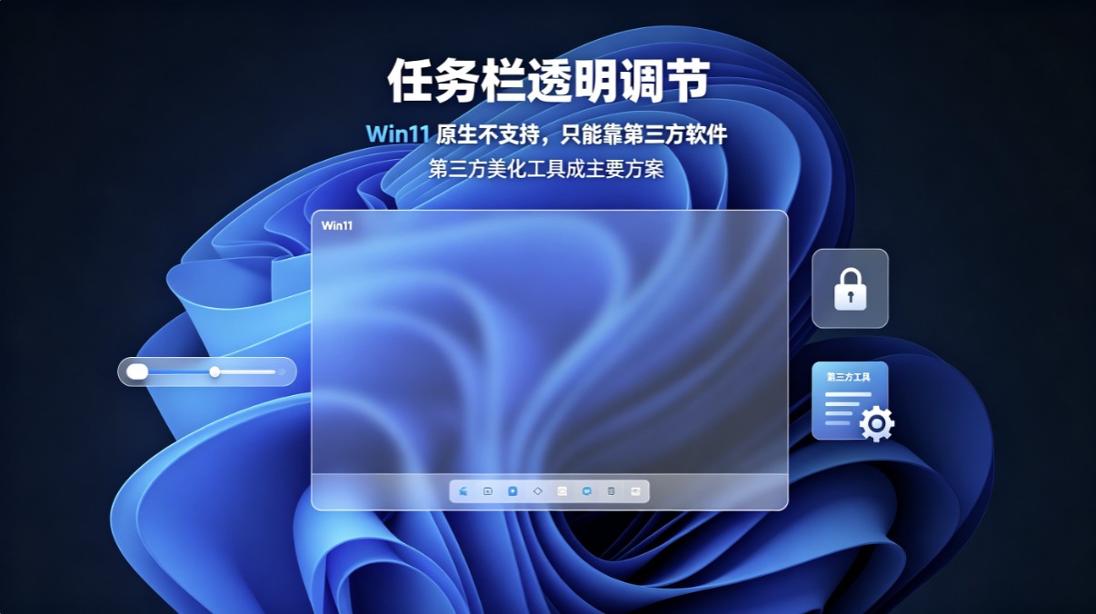 ��Ҫ�Զ���������͸���ȣ�Win11ԭ����֧�֣�ֻ�ܿ�����������