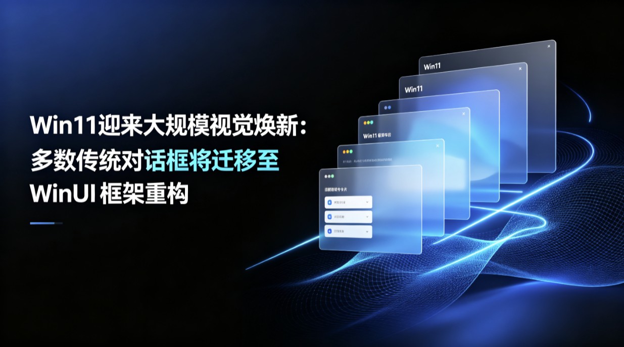 Win11迎来大规模视觉焕新:多数传统对话框将迁移至 WinUI 框架重构