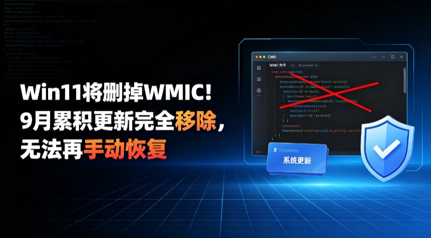 Win11��ɾ��WMIC��9���ۻ�������ȫ�Ƴ����޷����ֶ��ָ�