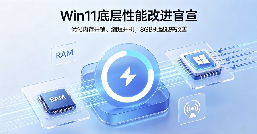 Win11�ײ����ܸĽ��������Ż��ڴ濪�������̿�����8GB����ӭ������