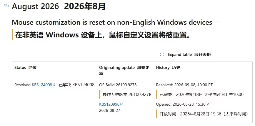 8月补丁遗留问题解决,Win11 9月累积更新修复光标与桌面壁纸故障
